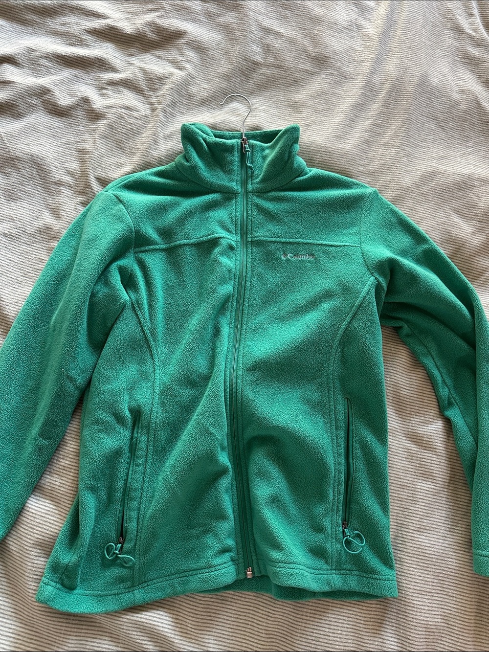 Columbia Women's Teal Full-Zip Fleece Utility Jacket